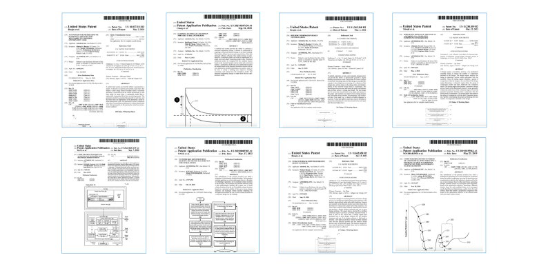 Eight U.S. patents
